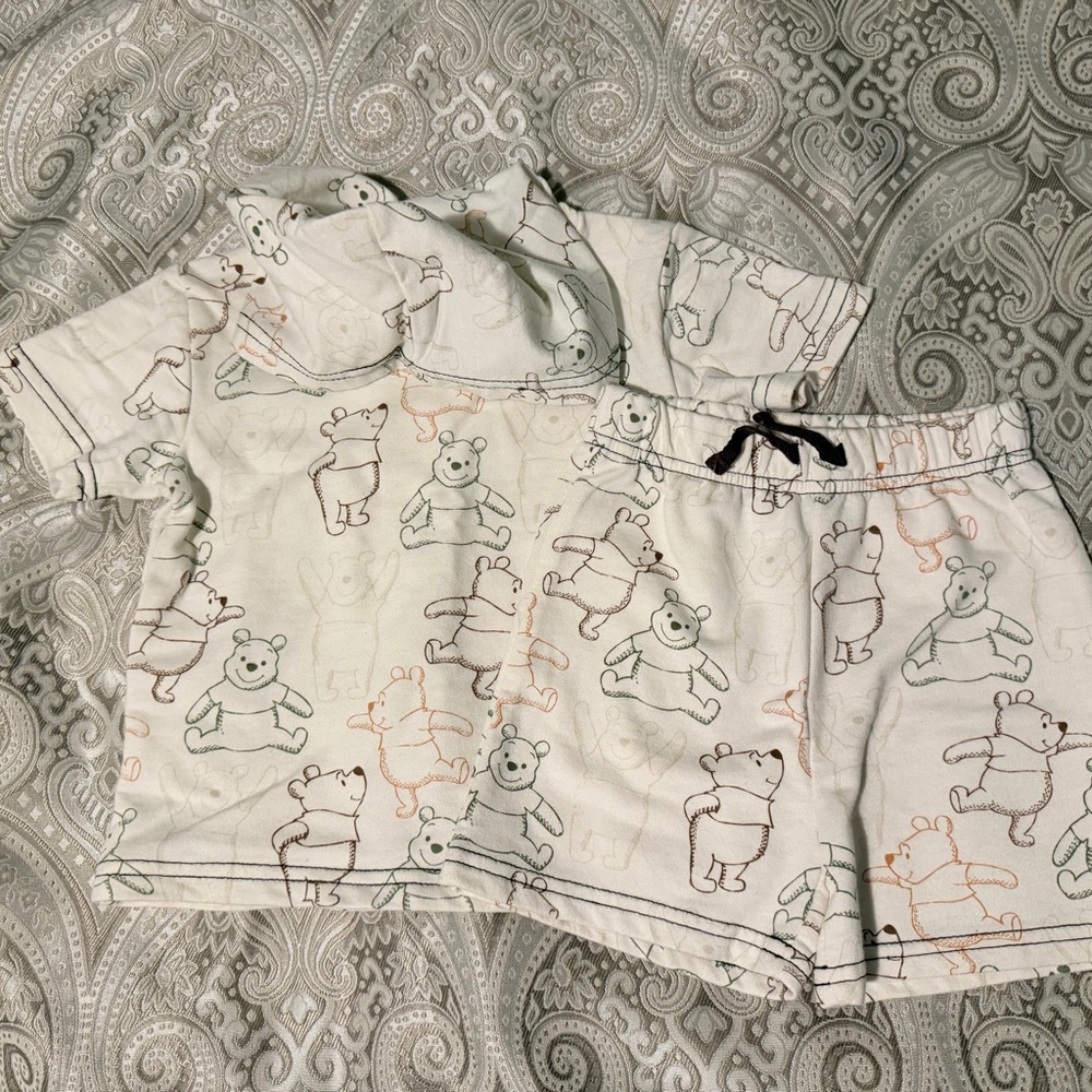 Boys Winnie the Pooh Hooded Short Set